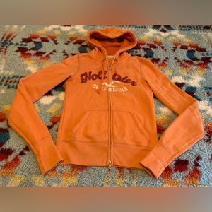 COPY - Hollister super soft and warm sweatshirt drawstring hoodie, light orange…